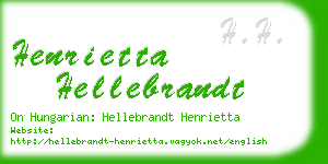 henrietta hellebrandt business card